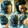 Rod set on natural hair