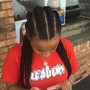 Smedium knotless Braids