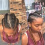 Smedium knotless Braids