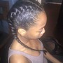 Kids single braids natural hair