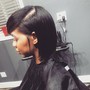 Sleek ponytail w/added hair