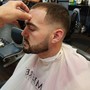 Men's haircut with beard