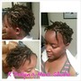 Shampoo and Style natural hair