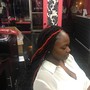 Small Waist length Knotless Braids