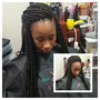 Pretwisted crochet Senegalese twists