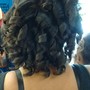 Medium boho Knotless synthetic (curly hair)