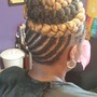 Roller Set Style (Relaxer or Natural Hair)