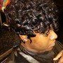 Fingerwave Short Style (Relaxer or Straight Natural Hair)