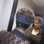 Shampoo/ Style (relaxed hair)