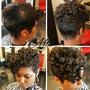 Silk Press (Short Hair Cut) Pixe -Ear Length