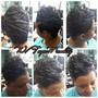 W/Full Service  add on 2 Basic natural French braids