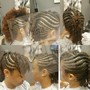 Cornrows Straight Back/Angled W/O Hair