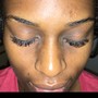 Full face with strip lashes