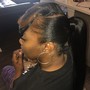 Sew-in ponytail