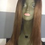 Frontal wig install with glue