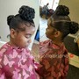 Braided Ponytails (Cornrows going into a Ponytail)