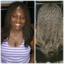 2 Feed in braids with curly ends