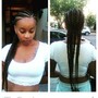 Fulani Braids (Box braids in the back)