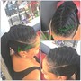 Shampoo/set/style (natural hair)