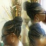 natural hair braided