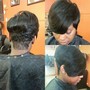 Relaxer on sides/ back