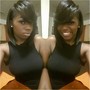 Long Hair Silk Press w/ Deep Conditioning Treatment and Trim