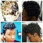 short cuts +style+relaxer