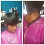 short cuts +style+relaxer