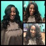 Shampoo and style (natural hair)