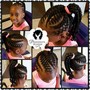 8-11 Kid's Braids style w/extensions