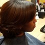 Flatiron on relaxer hair no wash