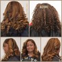 Shampoo, Silk Press and Curl