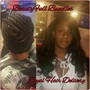 Sleek Ponytail with Bang pincurls