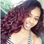 Silky  straight or Wand Curls (Florida style  curls FUll Glam)