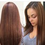 Silky  straight or Wand Curls (Florida style  curls FUll Glam)