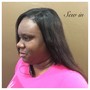 Halo relaxer and Semi Hair color