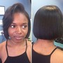 Relaxer Retouch. Cut. Style (pixie cut)