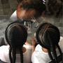 Individual box plaits(no weave)