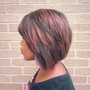 Shampoo, Cut, and Style on Relaxed Hair