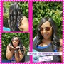 Braid down for weave, wig, or crochet styles