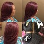 Retouch relaxer and  Semi Hair color