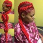 Large Box Braid/Twist on NATURAL HAIR