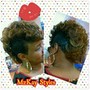 Short Tapered Cut Crochet Style