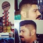 hair cut W/ straight razor shave