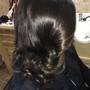 Updo with extensions/hair added