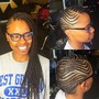 Braided Up-do w/ extensions med sz.