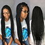 Medium Box Braids w/Cornrows in front (Waist Length)