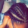 4 Feeder Braids with 3 small braids