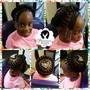 Kids plaits with beads no extensions