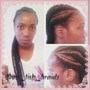 Large Feed-In Ponytail Style